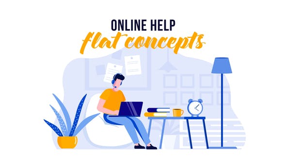Online help – Flat Concept[Videohive][After Effects][29529687]