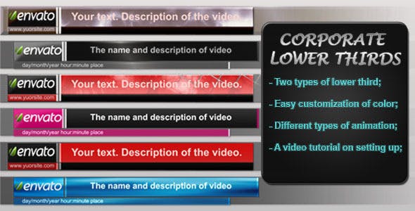 Corporate Lower Thirds[Videohive][After Effects][874849]