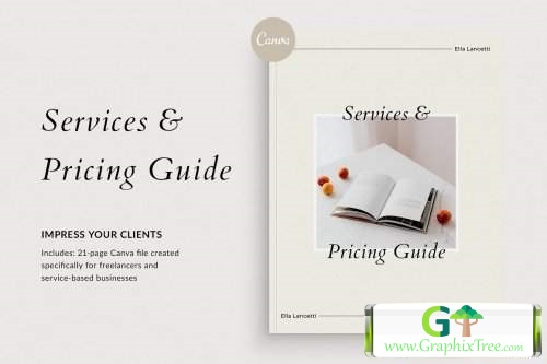 Services & Pricing Guide | Canva [Powerpoint] [Indesign & Powerpoints]