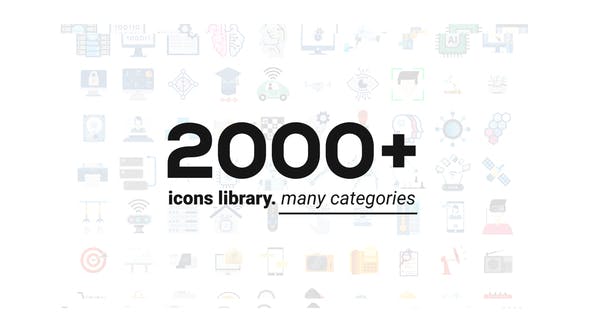 2000+ Animated Icons Library[Videohive][After Effects][29590771]