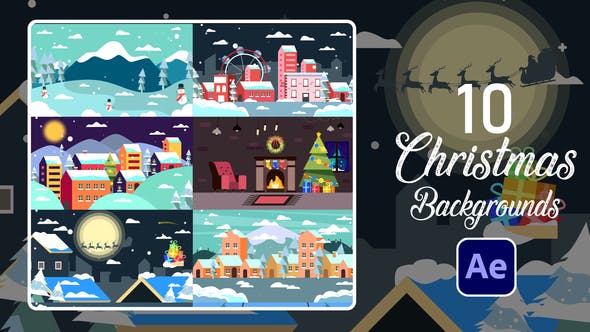Christmas Backgrounds[Videohive][After Effects][29504052]