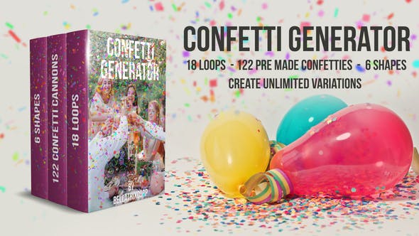 Confetti Generator Bundle[Videohive][After Effects][21668805]