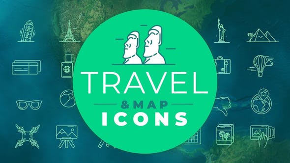 Travel & Map Icons[Videohive][After Effects][29513120]