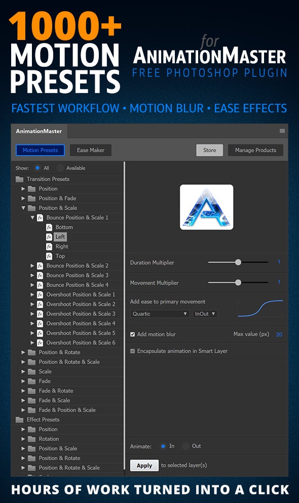 1000 Motion Presets for Animation Master[Photoshop][29302174]